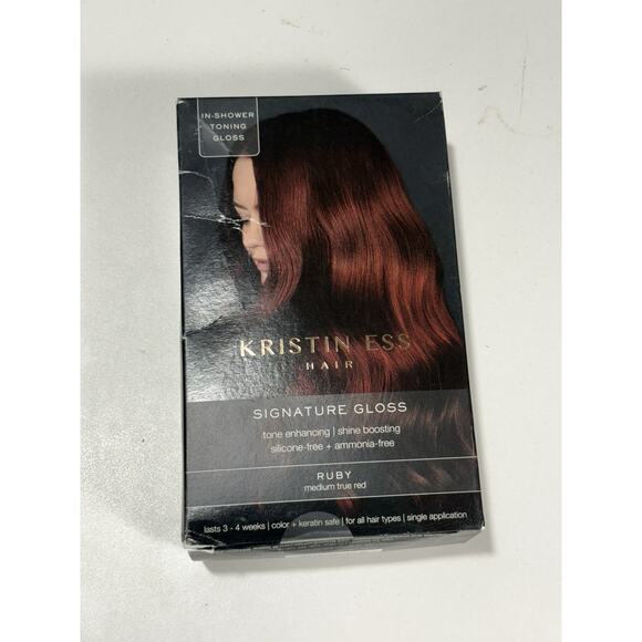 Kristin Ess In Shower Hair Toning Signature Gloss - RUBY - Medium True Red - Picture 1 of 5